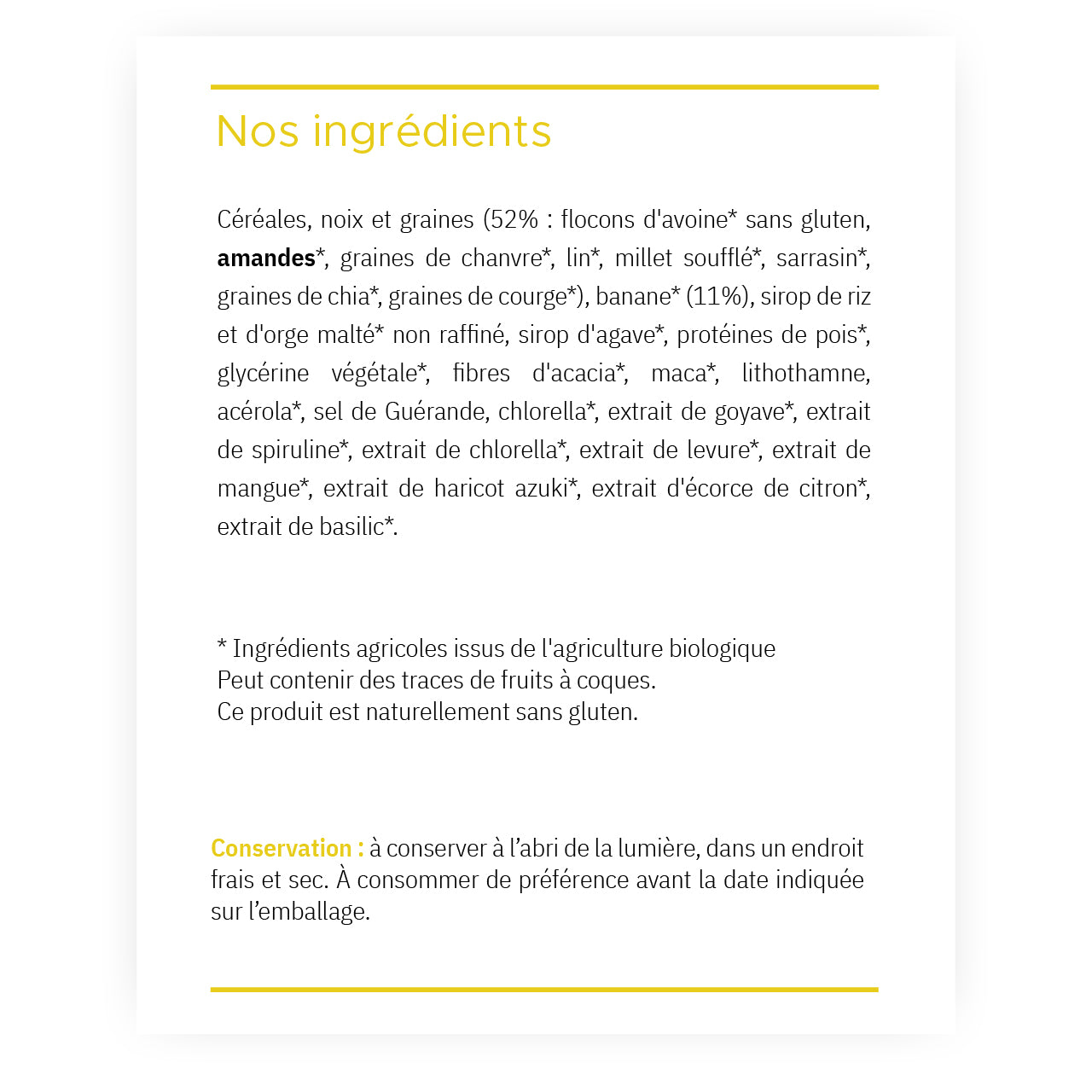 Daily - Barre Banane - Bio
